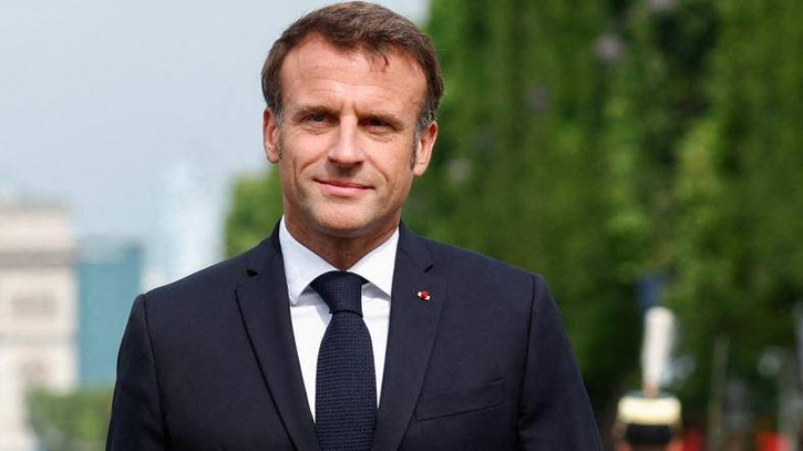 French President Macron leaves Dhaka